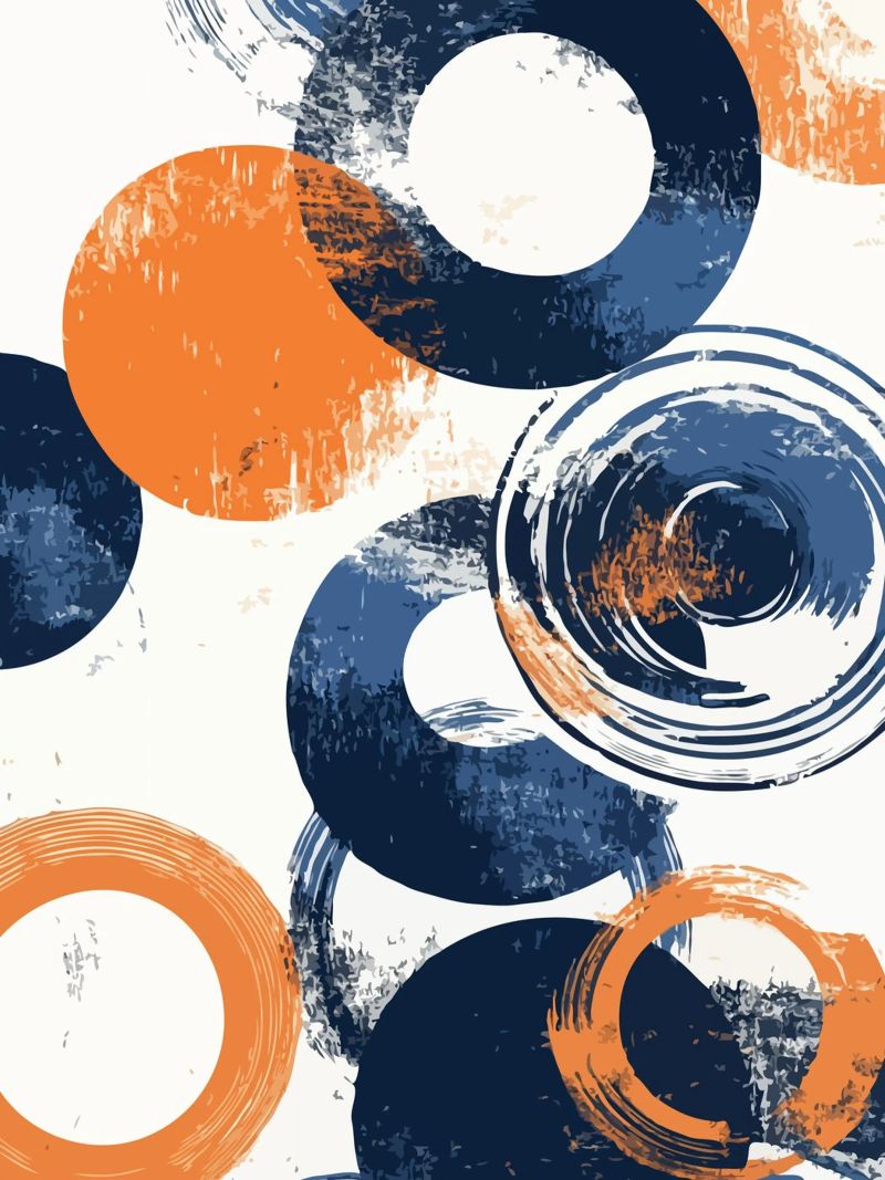 overlapping circles poster da ramosashop