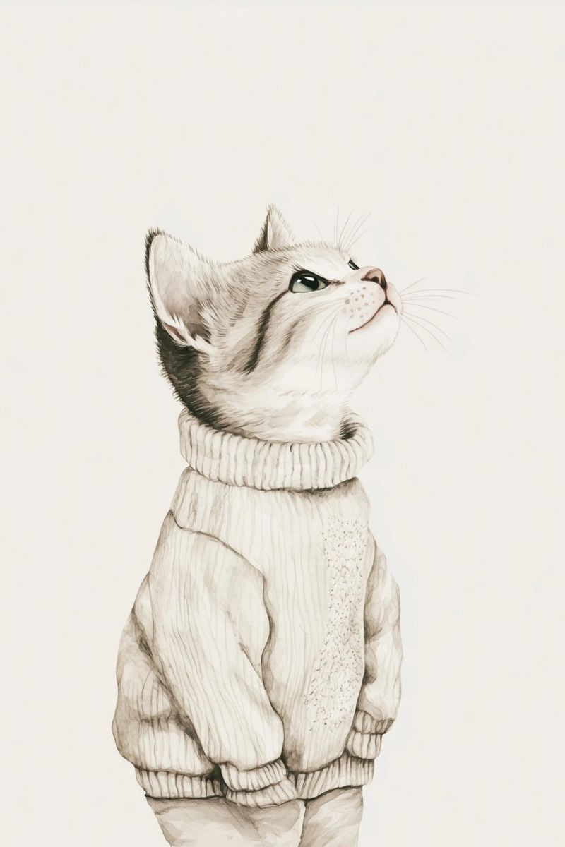 Sam Niedliche Katzenliebe Poster von Carinaprint