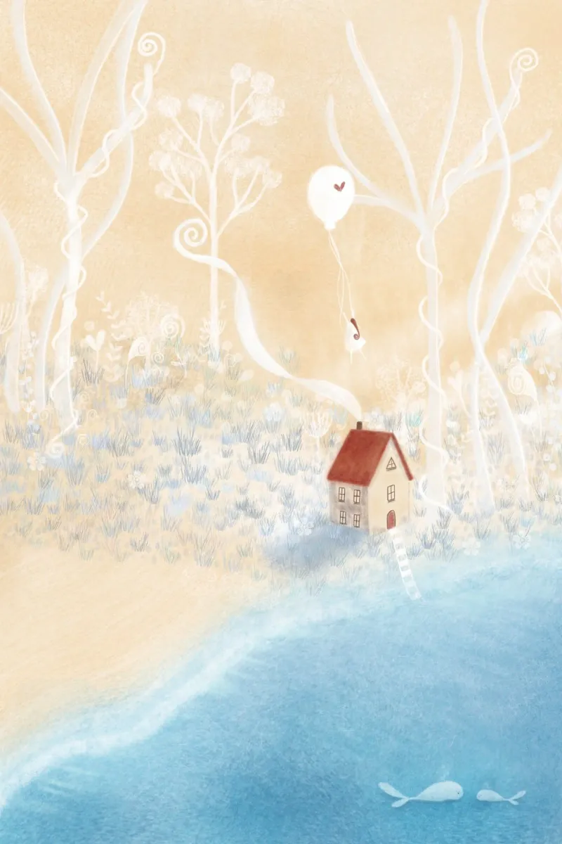 HAUS AM STRAND hahnemühle by Inge Hauser Illustration
