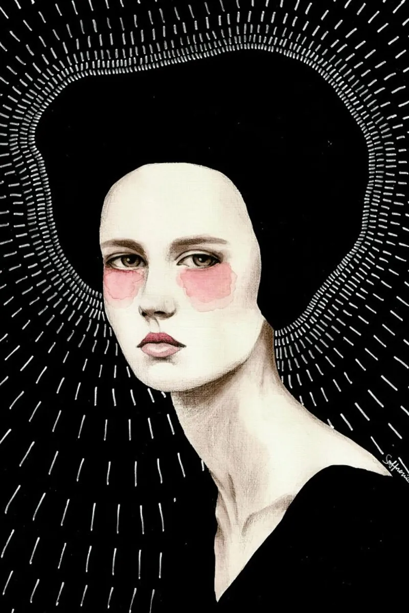 Freda poster con telaio in alluminio da Sofia Bonati