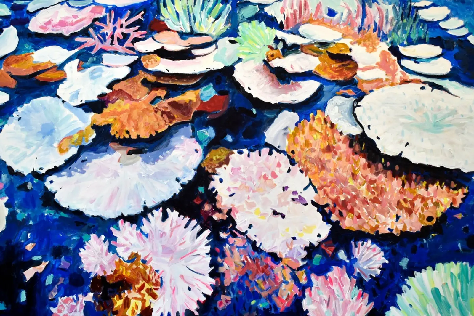 White corals I plexiglass da Guilhem Sals Art