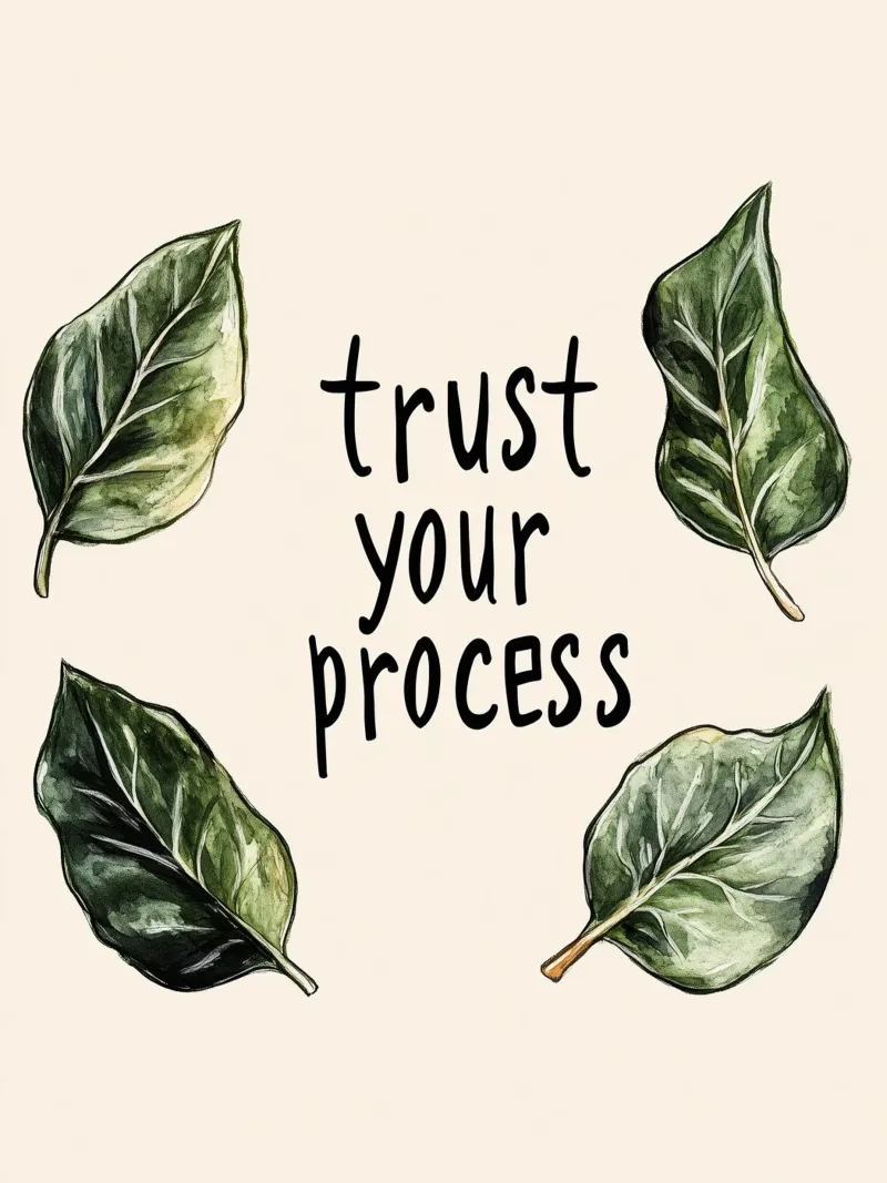 Trust Your Process pellicola backlit da treechild