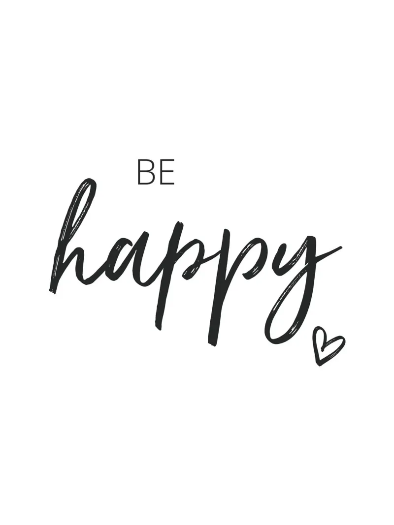 Be Happy - Design tipografico di ispirazione pellicola backlit da Whole©