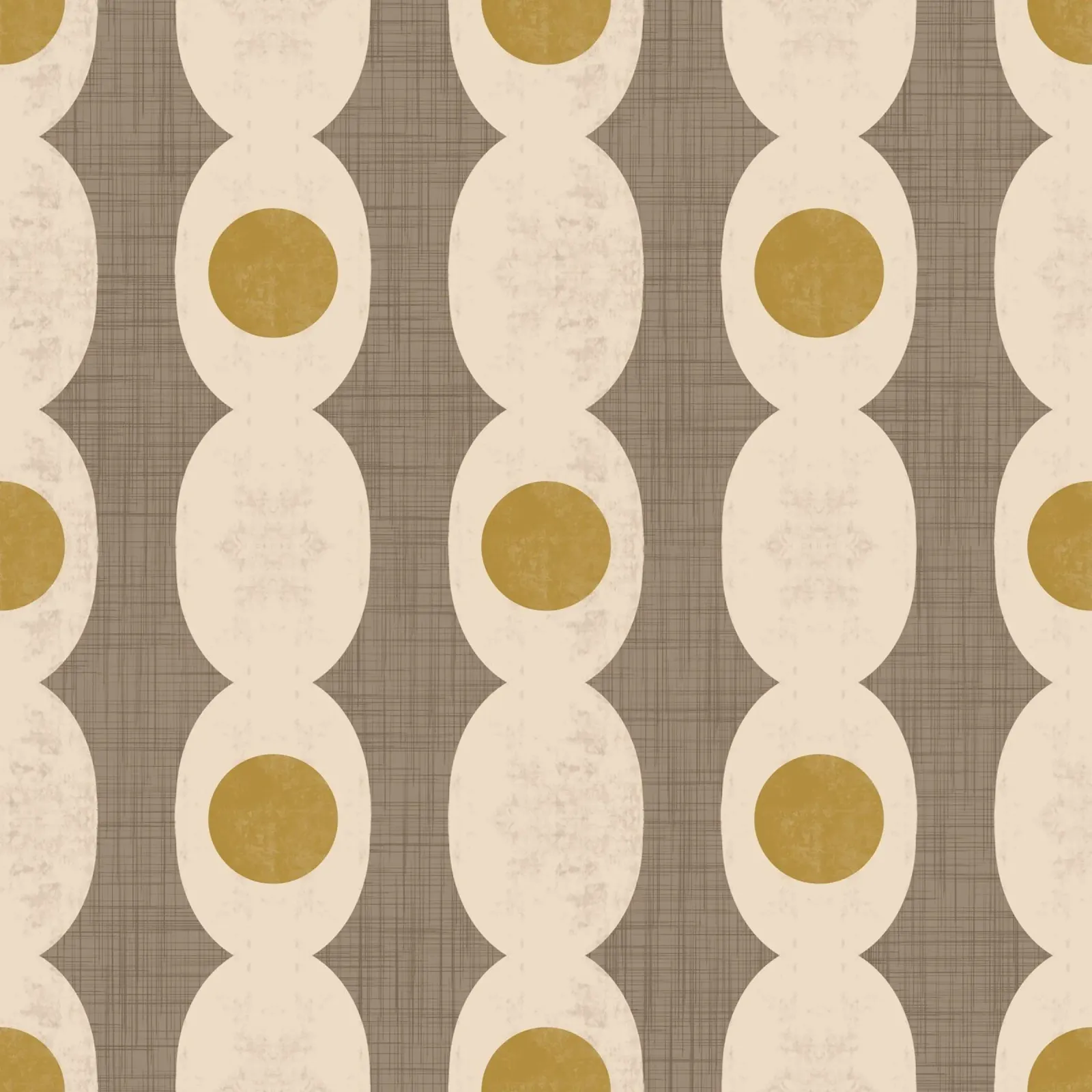 Retro Mod Geo Chain - Taupe - Mid Century Modern pellicola backlit da susanacosta