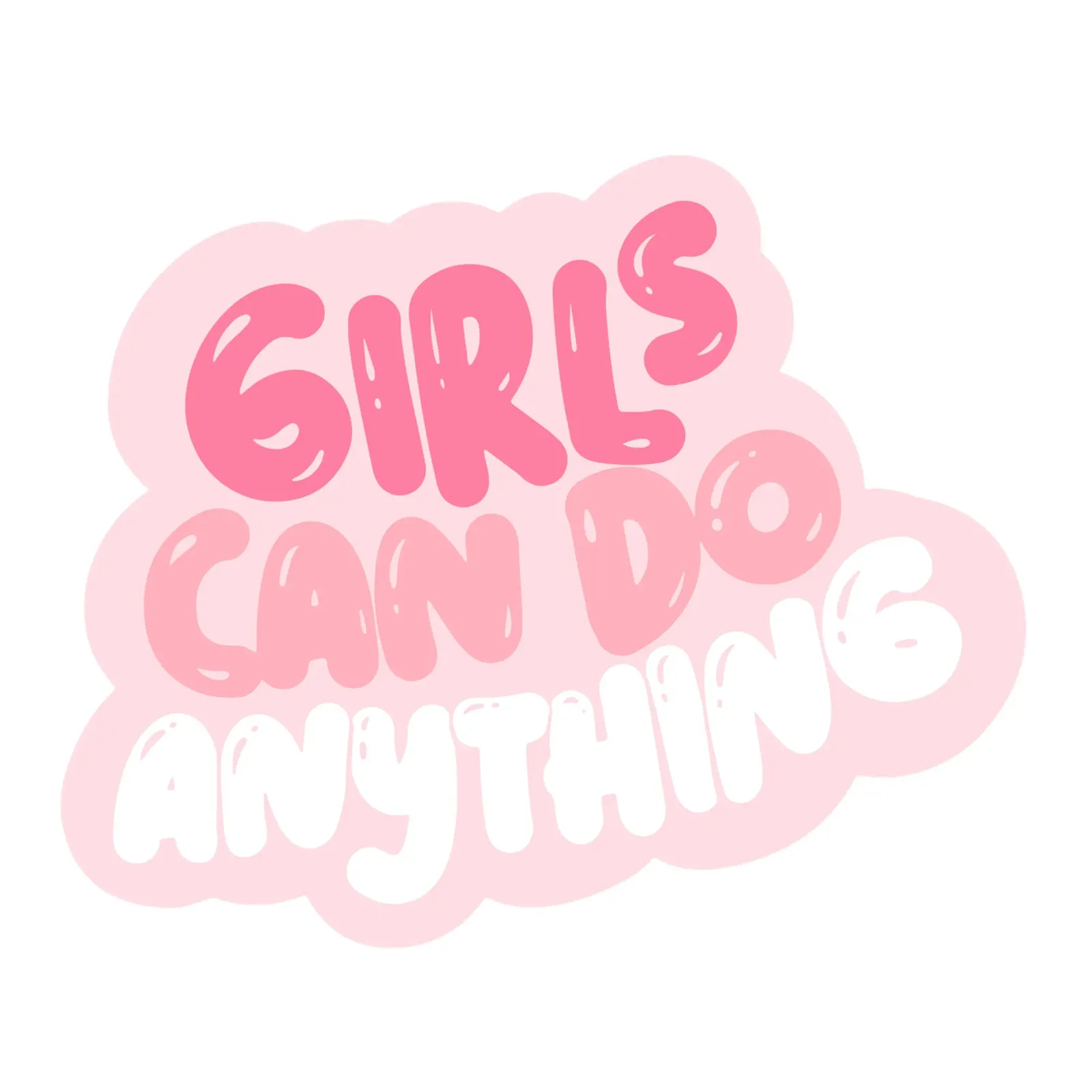 Le ragazze possono fare tutto, Citazione femminista pellicola backlit da pdigitalprints
