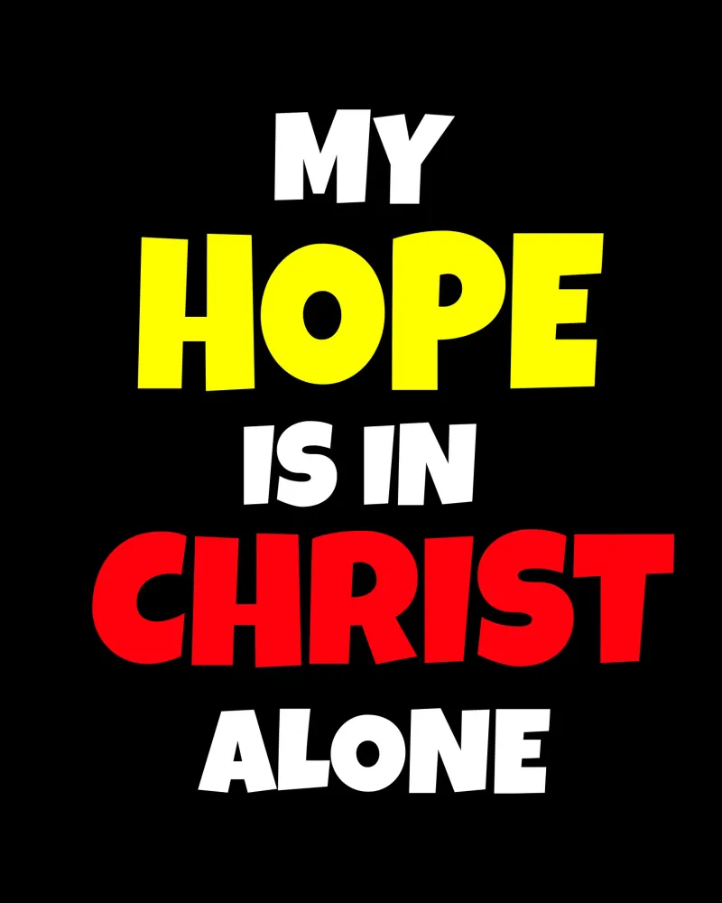 My hope is in Christ alone plexiglas de happieeagle
