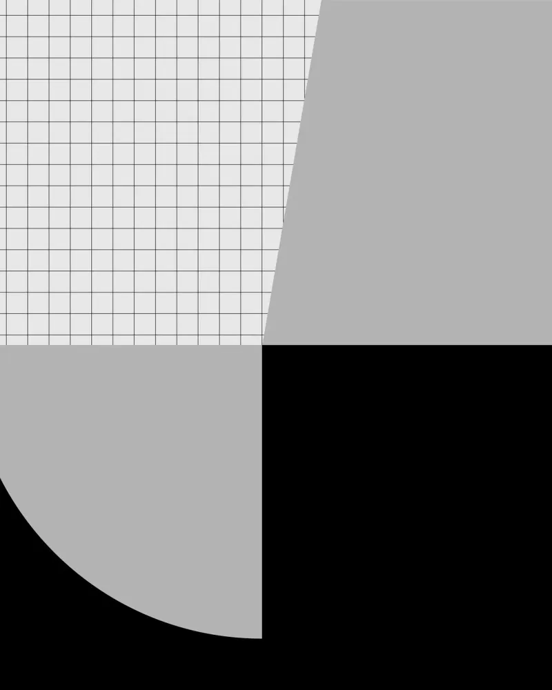 Bianco e nero astratto plexiglass da KHouse Studio