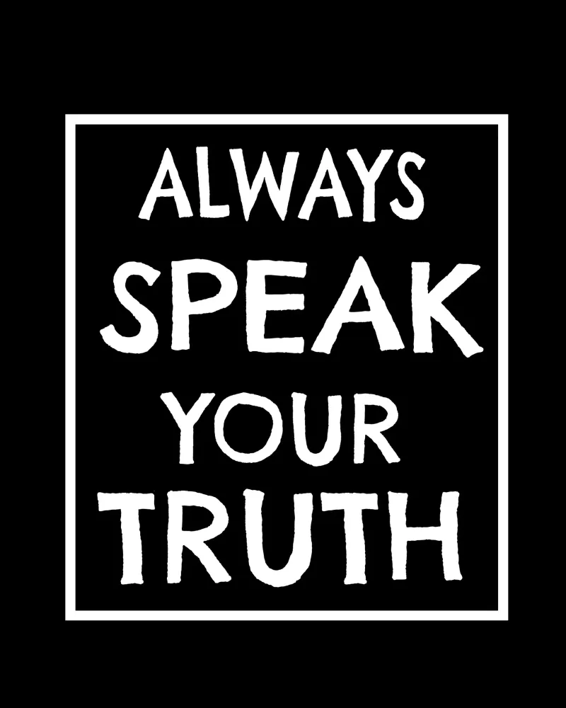 Always speak your truth pellicola backlit da happieeagle