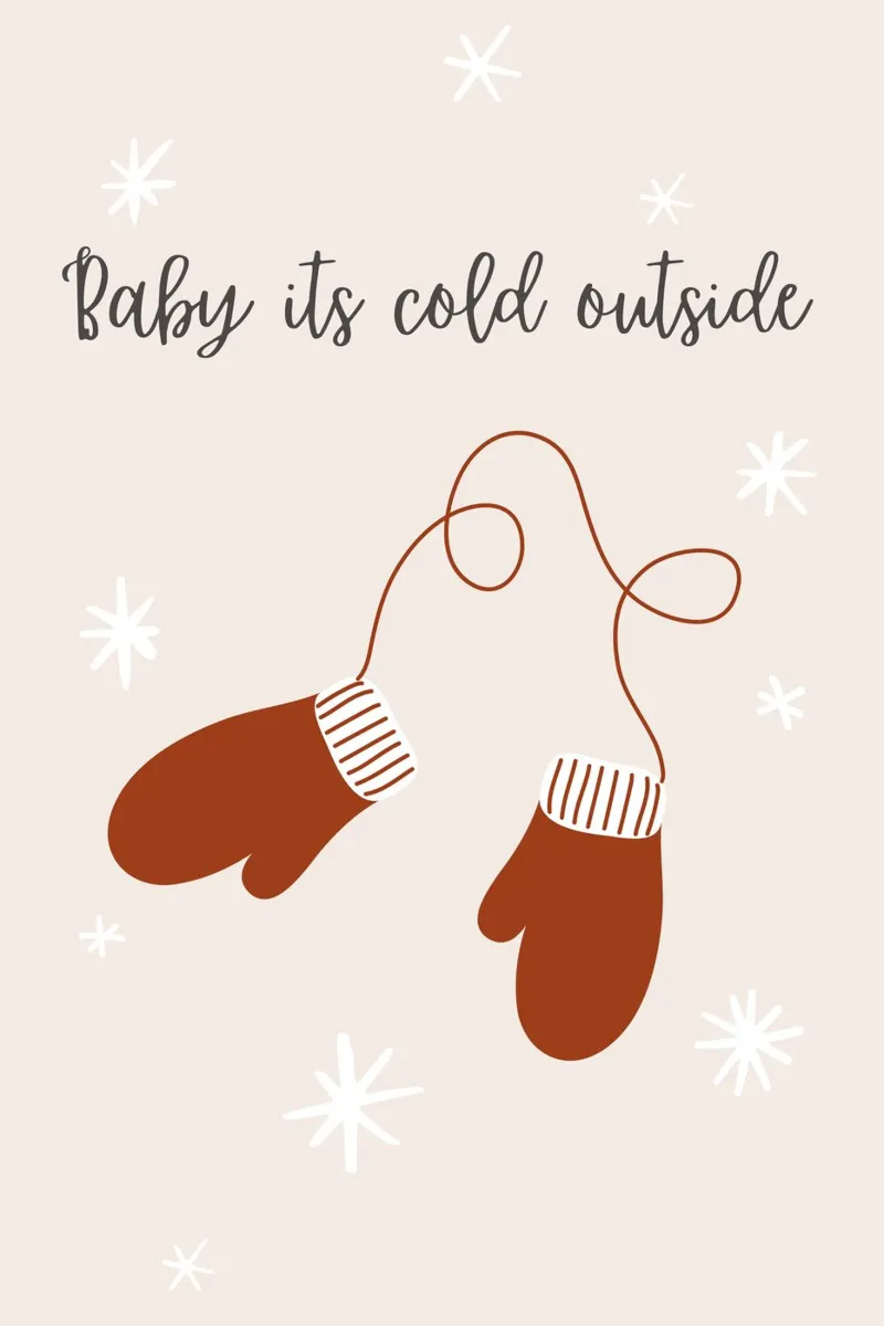 Baby its Cold Outside pellicola backlit da pdigitalprints