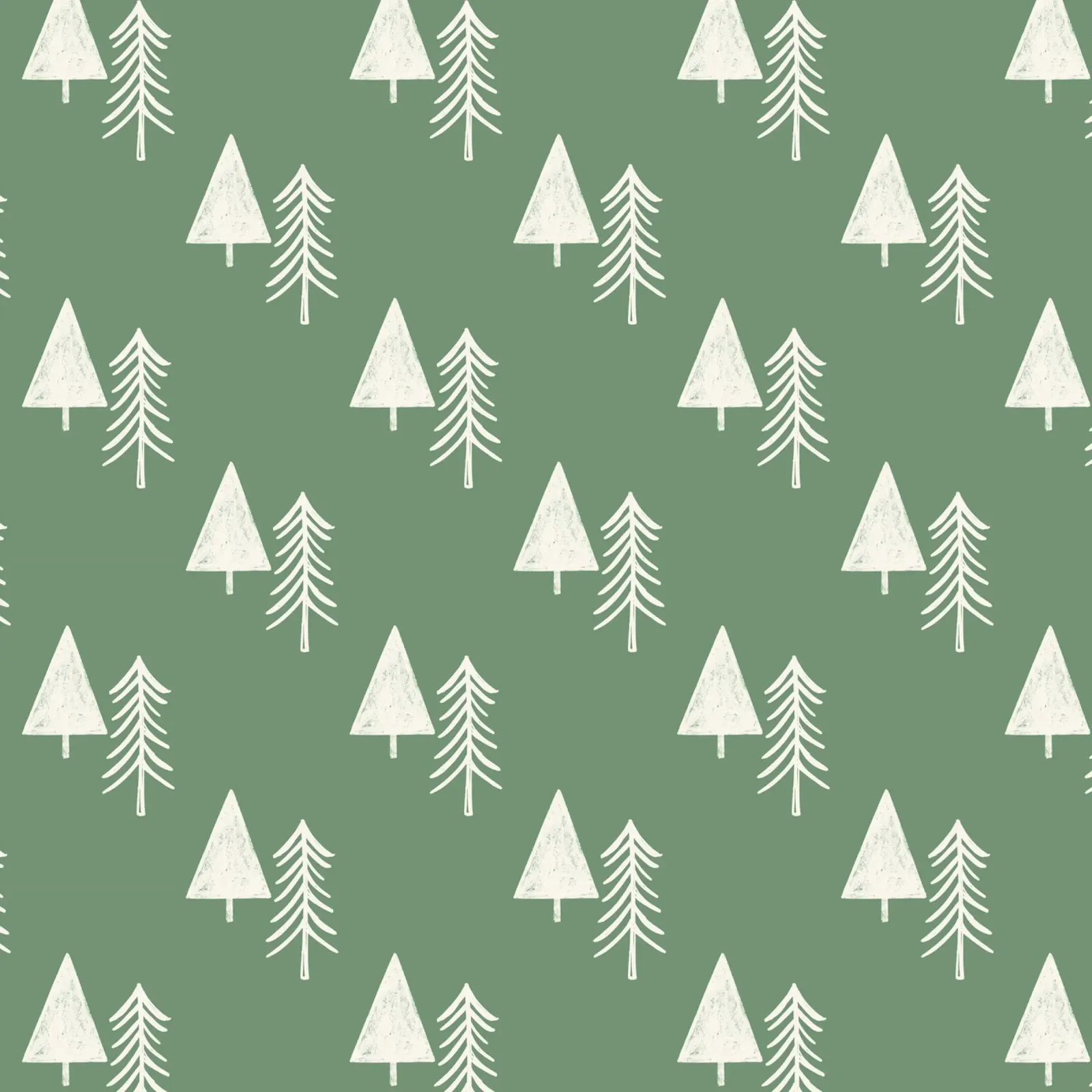 Albero di Natale Agriturismo Verde Salvia poster con telaio in alluminio da susanacosta