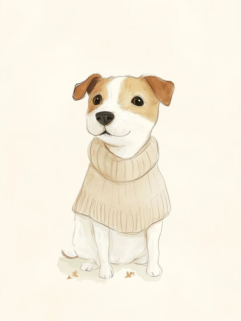 Cute dog Milo poster by Carinaprint