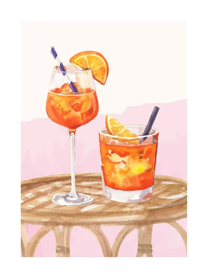 Aperol Spritz e Negroni Print pellicola backlit da Bella Studio