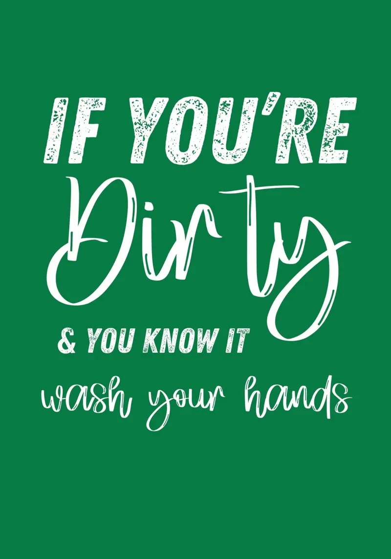 Wash Your Hands pellicola backlit da ramosashop