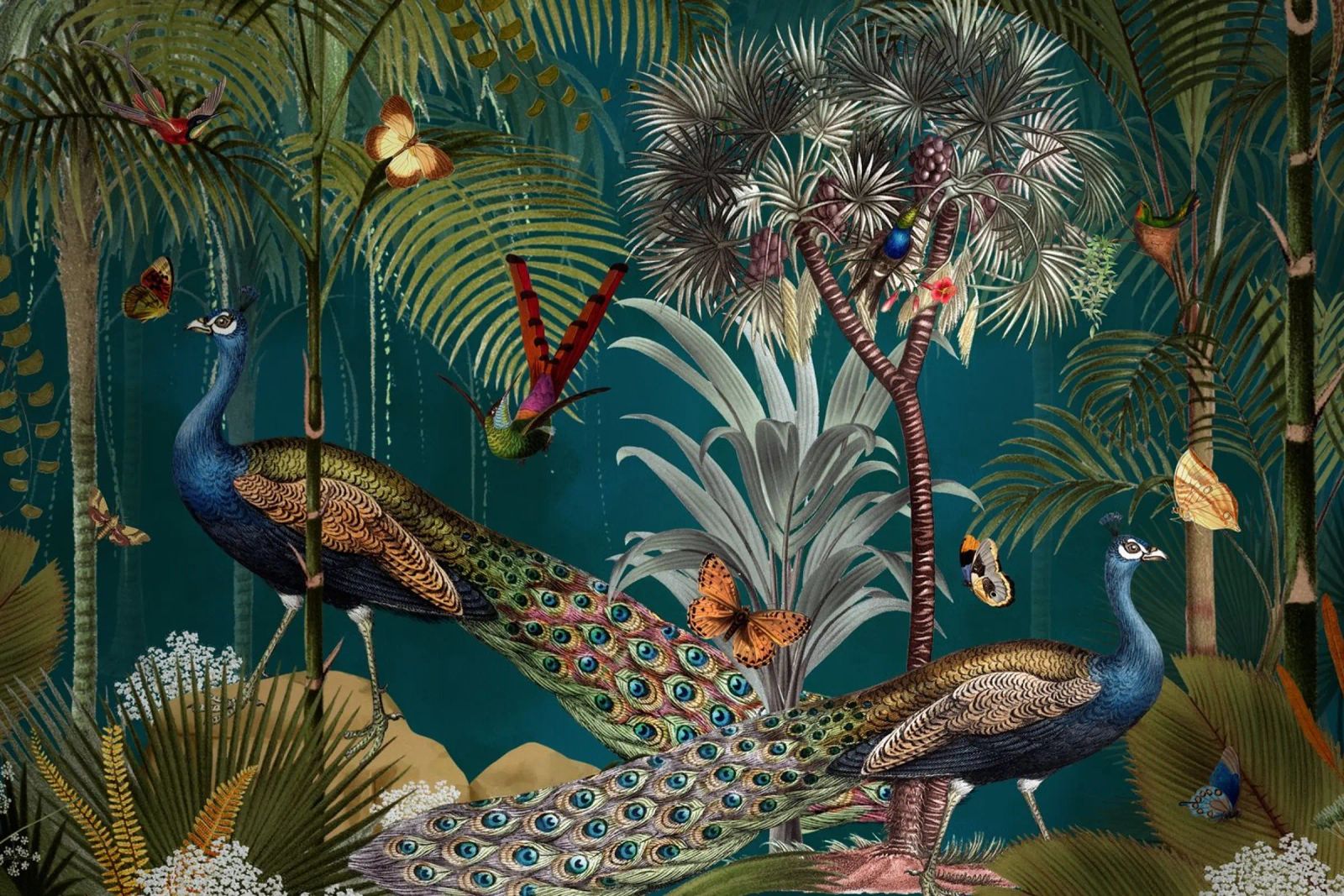 Midnight Vintage Exotic Mystic Jungle poster by Vintage World - Uta Naumann