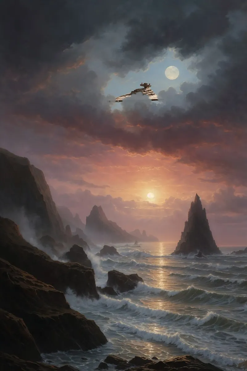 Dawn of the Empire: Battle Cruiser Horizon | Limited Edition canvas by Renaissance Rebel
