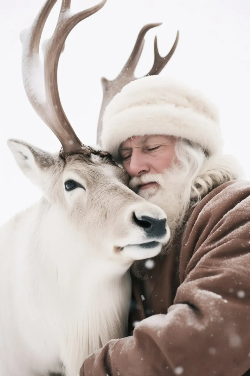Santa And Deer pellicola backlit da treechild