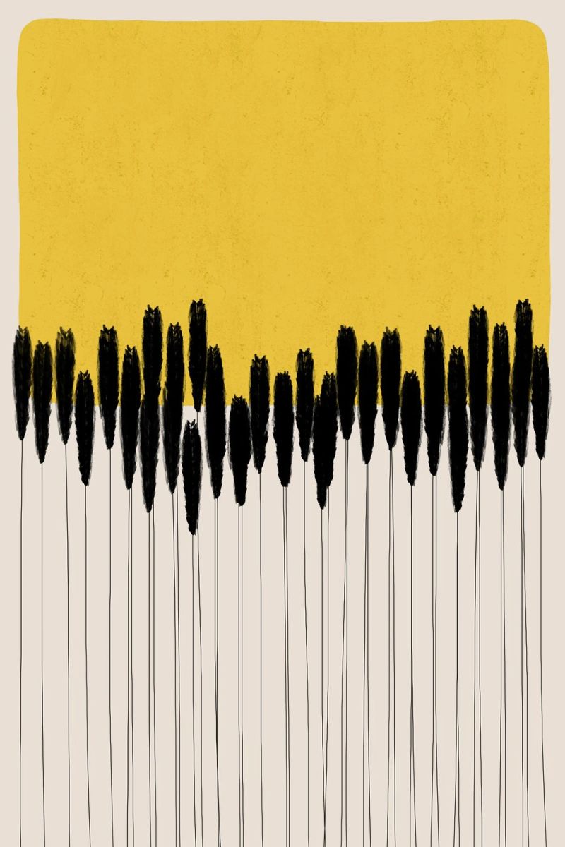 Cats & Dotz - Abstract Ears poster by The Artcircle