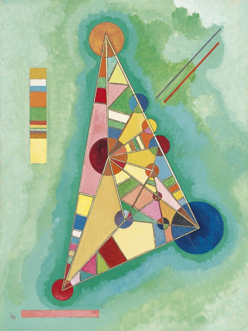 Kandinsky - Variegation in the triangle canvas by ARTOTHEK