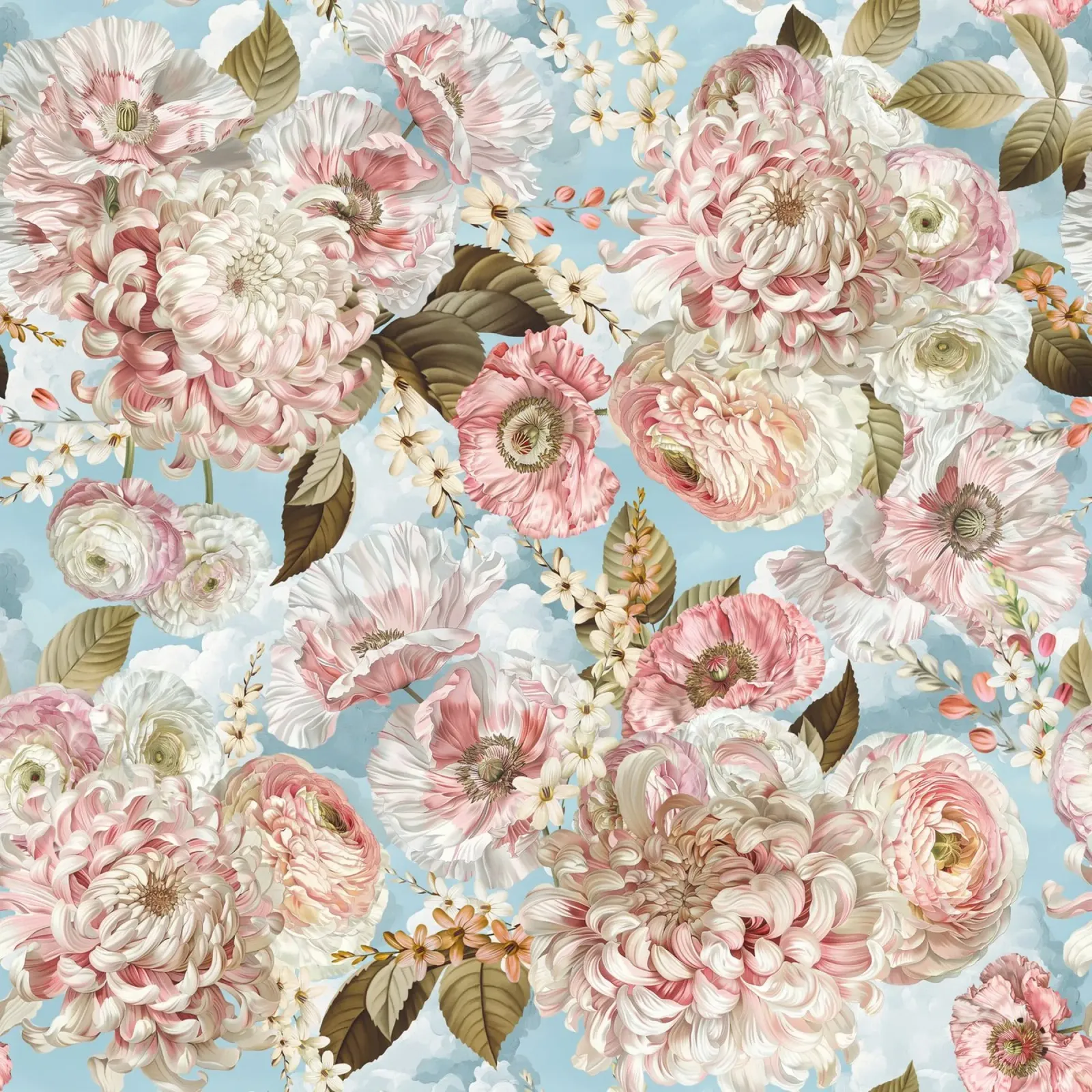 Giardino fiorito primaverile di peonie vintage poster da Flower Garden - Uta Naumann