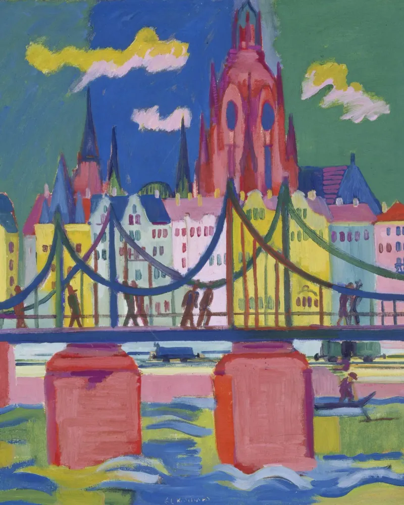 Ernst Ludwig Kirchner - Cattedrale di Francoforte 1925 poster da ARTOTHEK