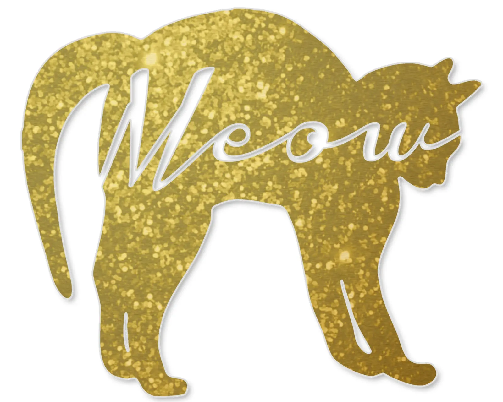 Golden Cat Meow plexiglass da IndigoBird
