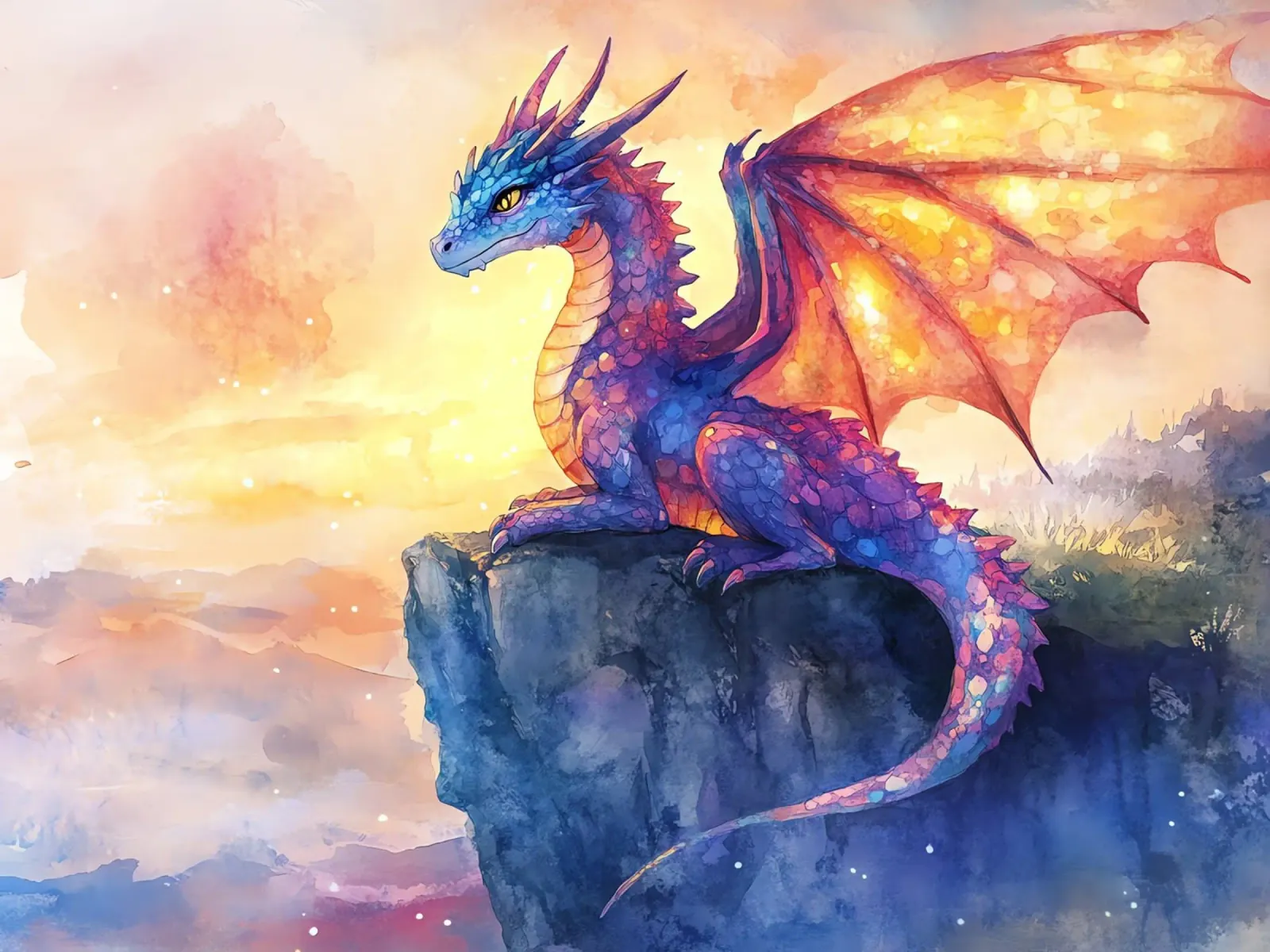 L'anima del drago carta hahnemühle da Théïa's Fantasia World