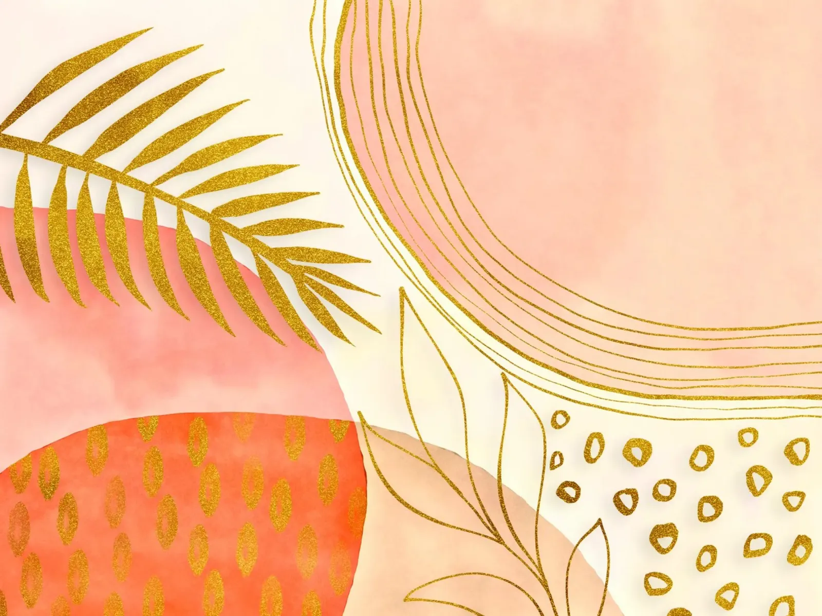 Warm Boho Fantasy Botanical poster with wooden frame by Andrea Haase Modern Home
