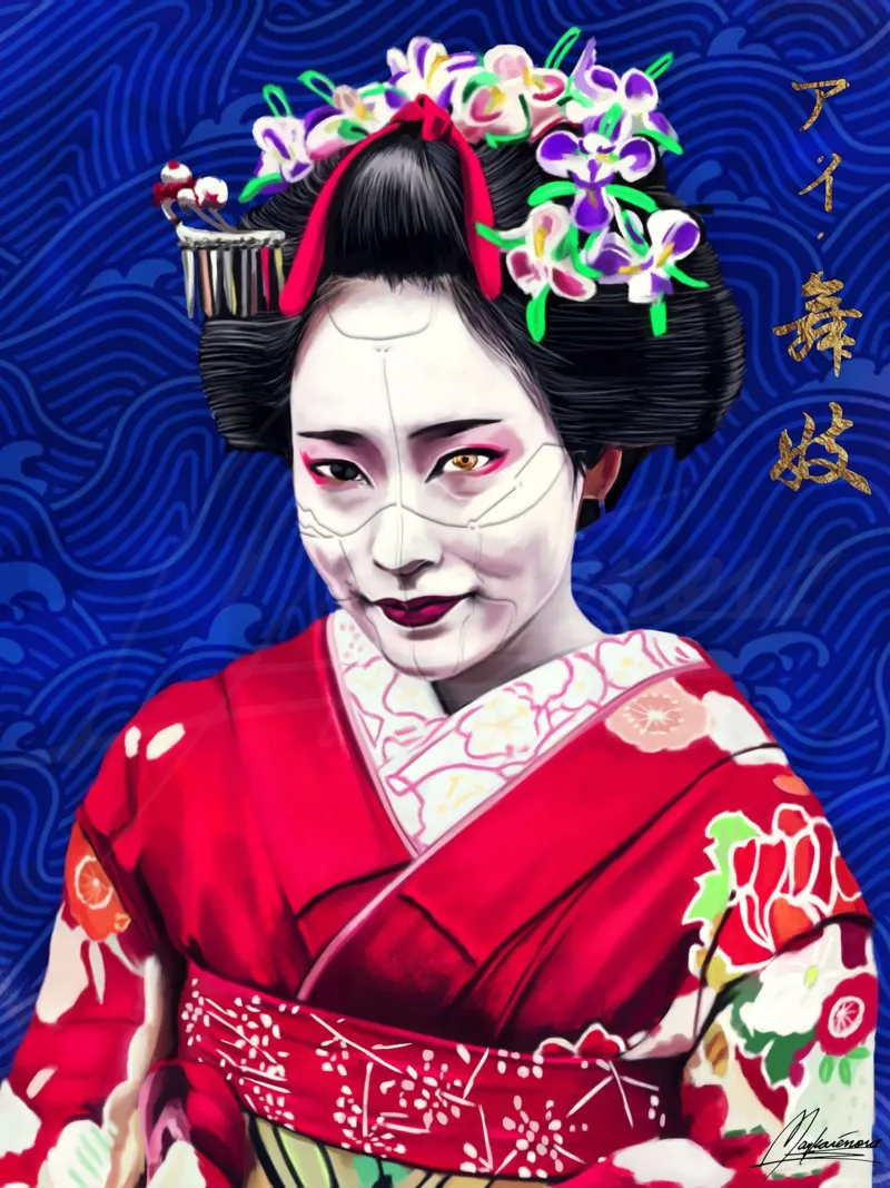 Ai Geisha carta hahnemühle da Mayka ienova