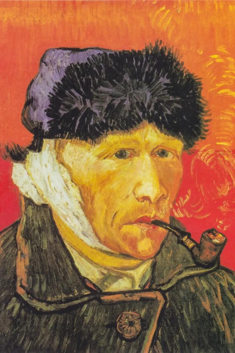 Van Gogh con un orecchio fasciato poster da Carinaprint