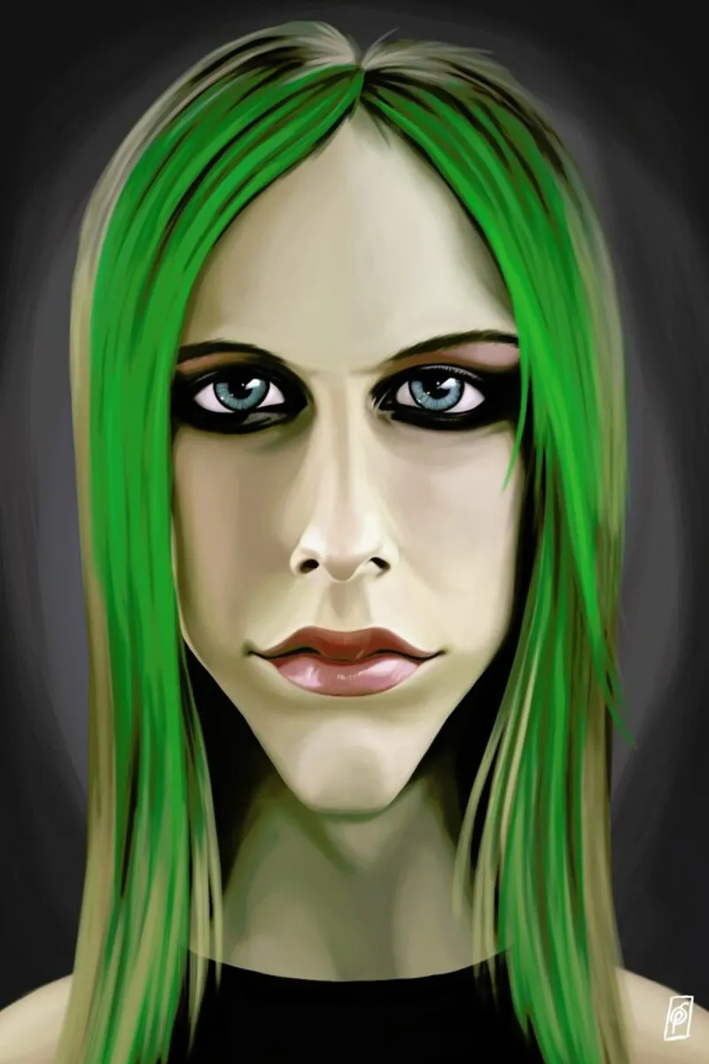 Avril Lavigne pellicola backlit da Rob Art | Illustration