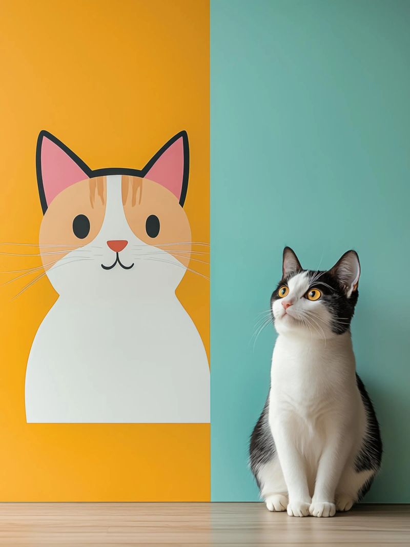 Katzen-Kunst Poster von Autofocus