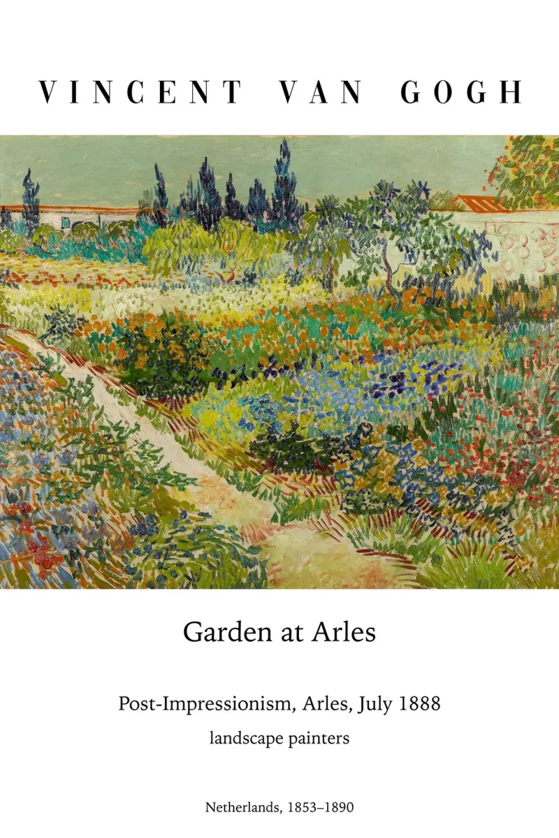 Van Gogh - Giardino di Arles poster da Carinaprint