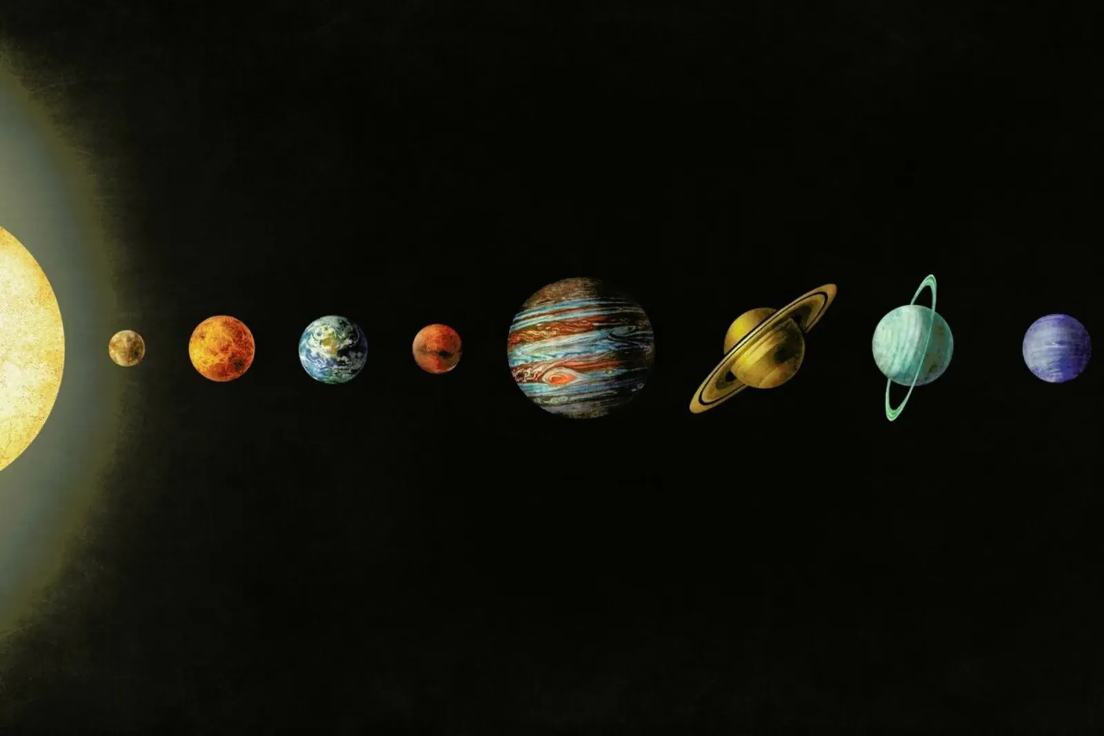 Solar system pellicola backlit da Terry Fan