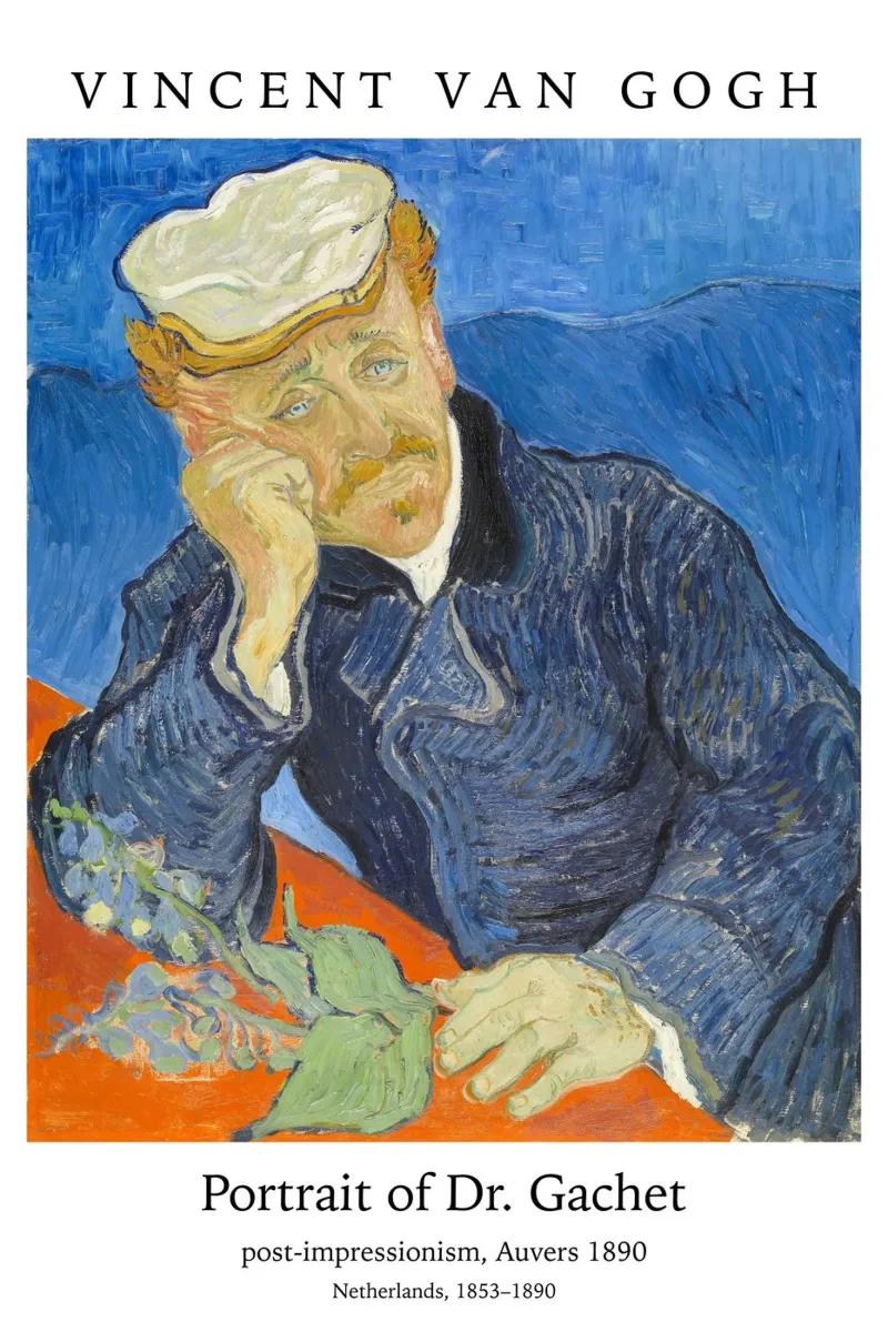 van Gogh - ritratto del dottor Gachet carta hahnemühle da Carinaprint