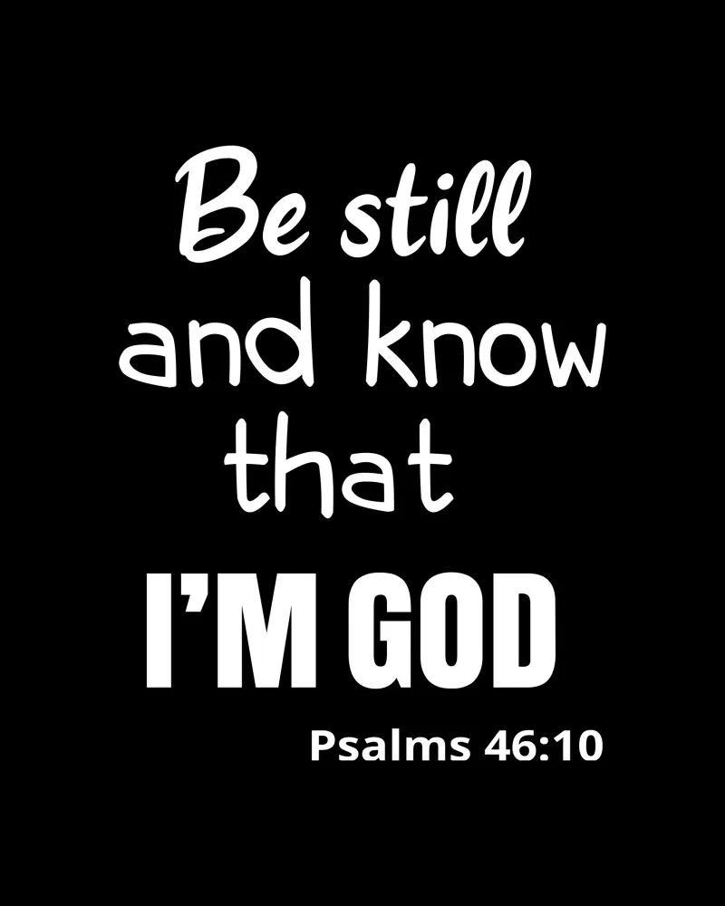 Be still and know that I am God pellicola backlit da happieeagle