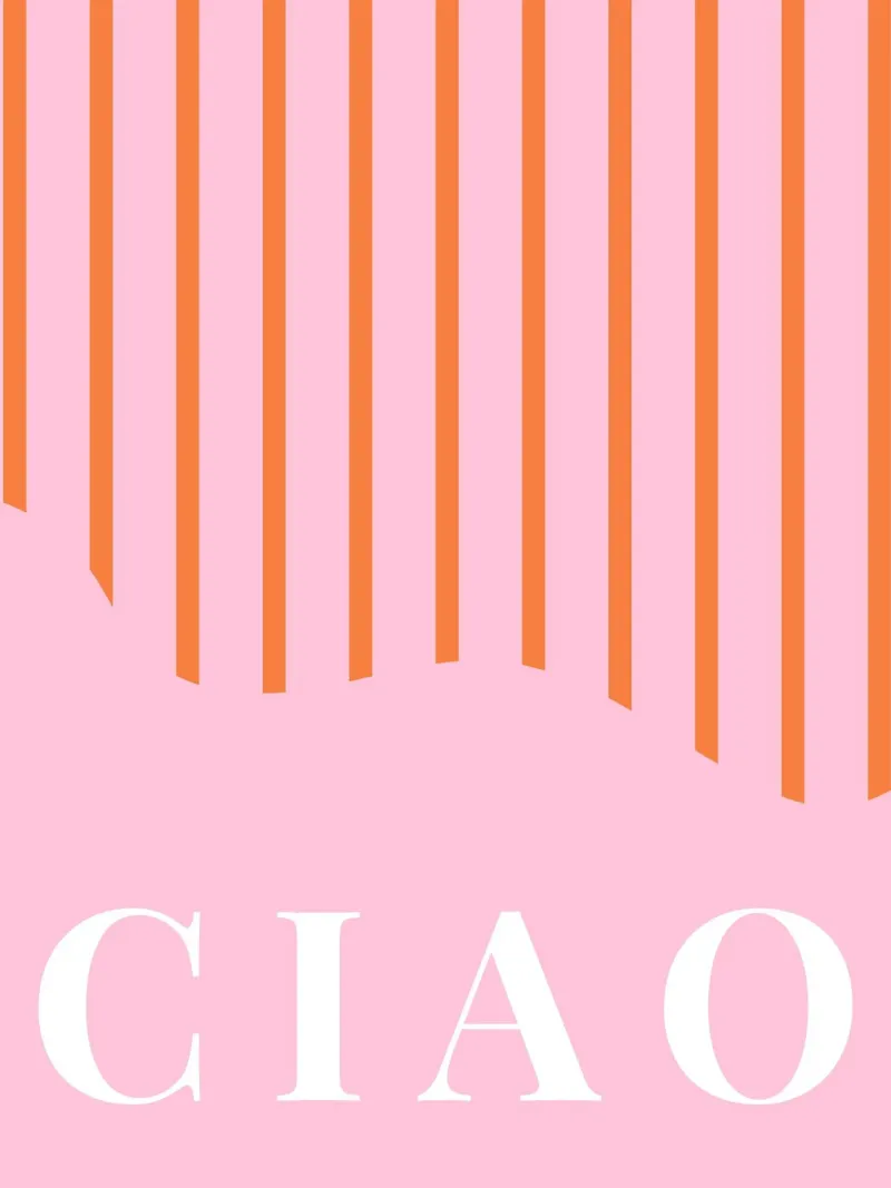 Ciao Print poster da Bella Studio