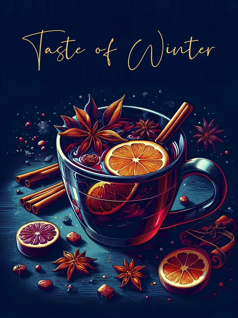 Il sapore dell'inverno tela con Cornice a cassetta da Digital Naive