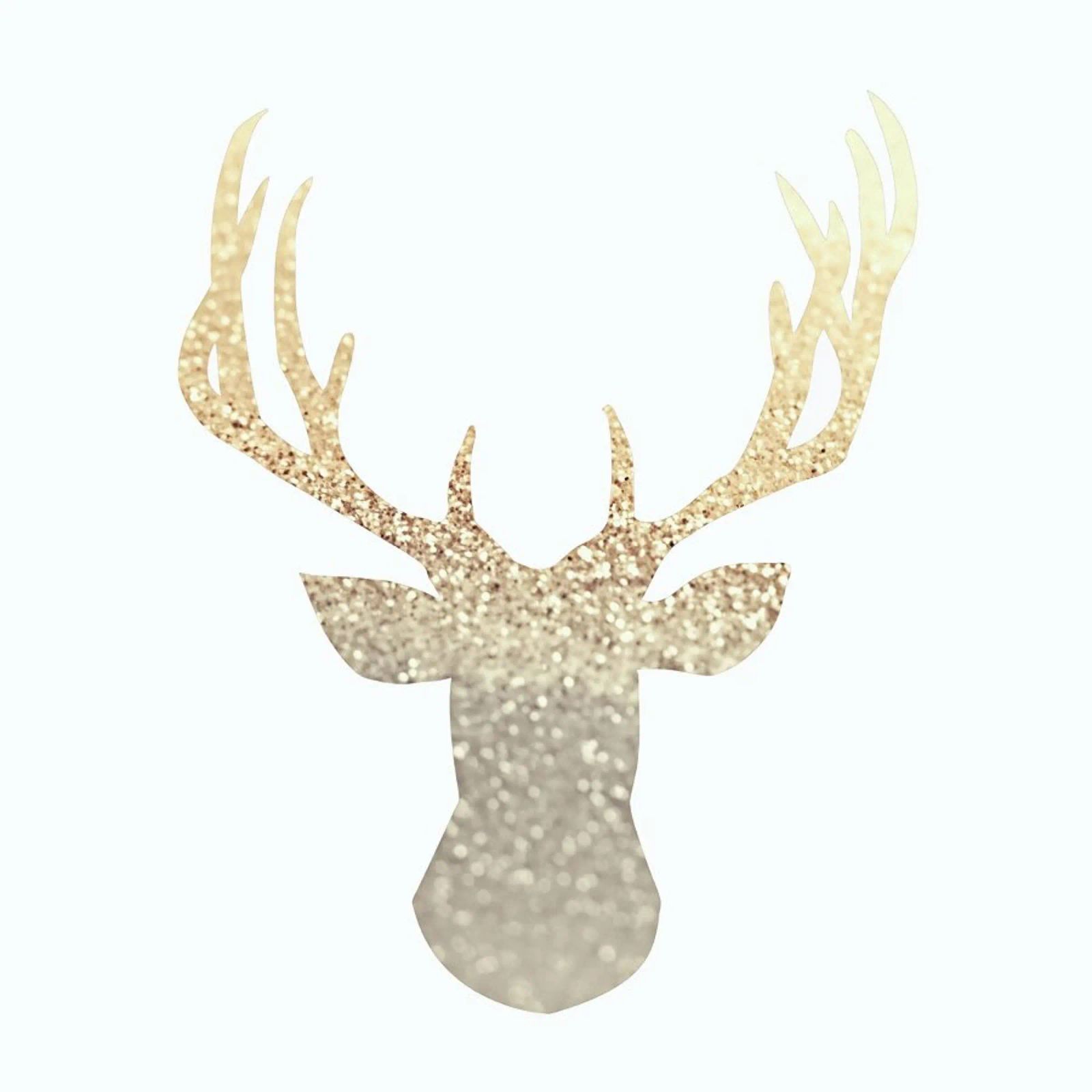 Gold Deer Leinwand von Monika Strigel