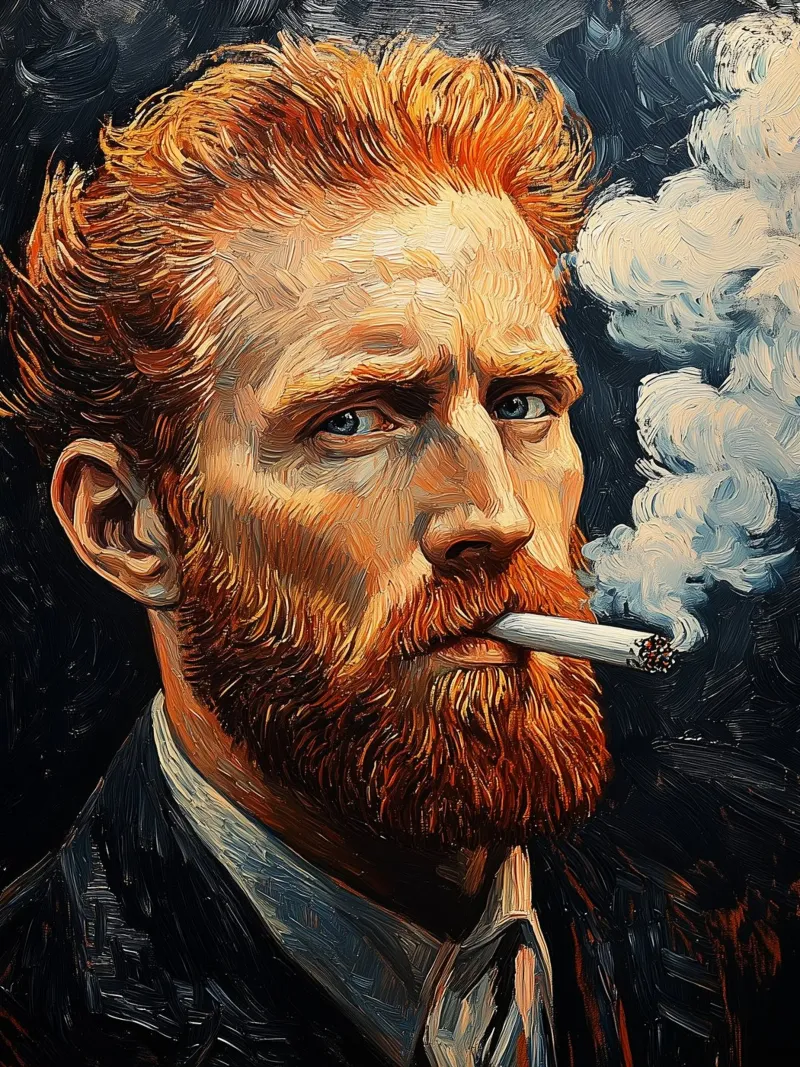 Vincent van Gogh - Fumar déjalo gogh hahnemühle de Carinaprint