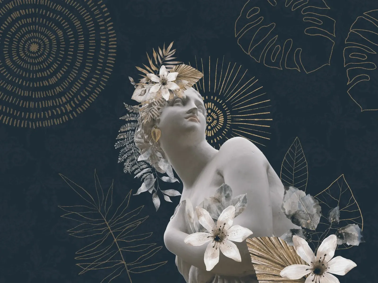 Graceful Female Power hahnemühle by Andrea Haase Vintage World