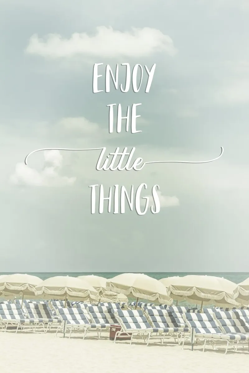Enjoy the little things | Beachscape pellicola backlit da Melanie Viola