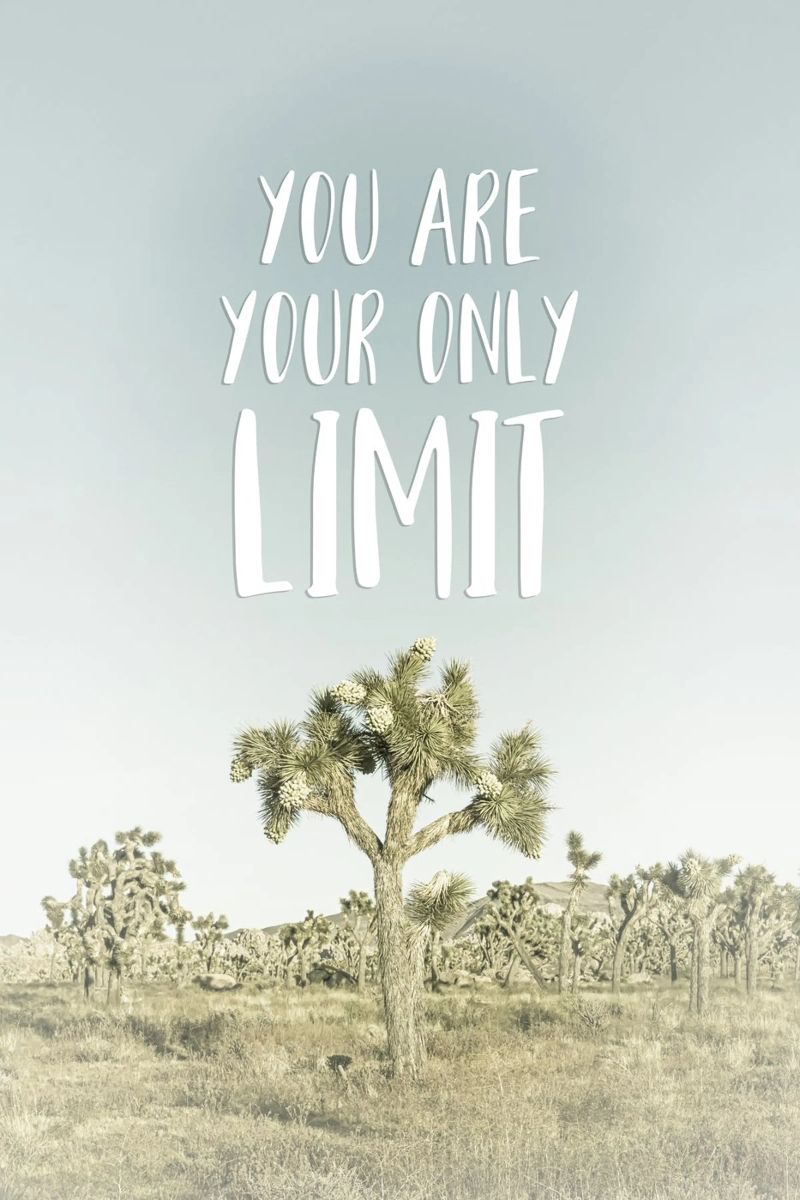 You are your only limit | Desert impression pannello forex da Melanie Viola