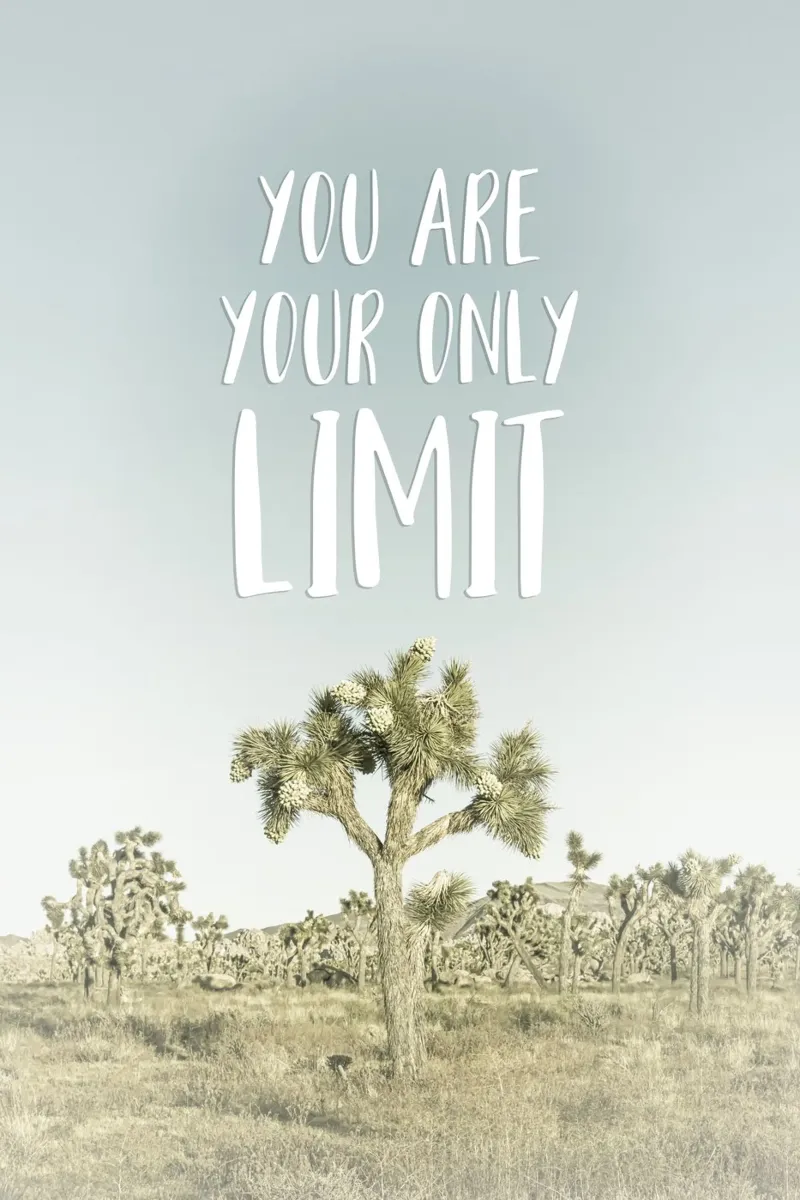 You are your only limit | Desert impression Hahnemühle von Melanie Viola
