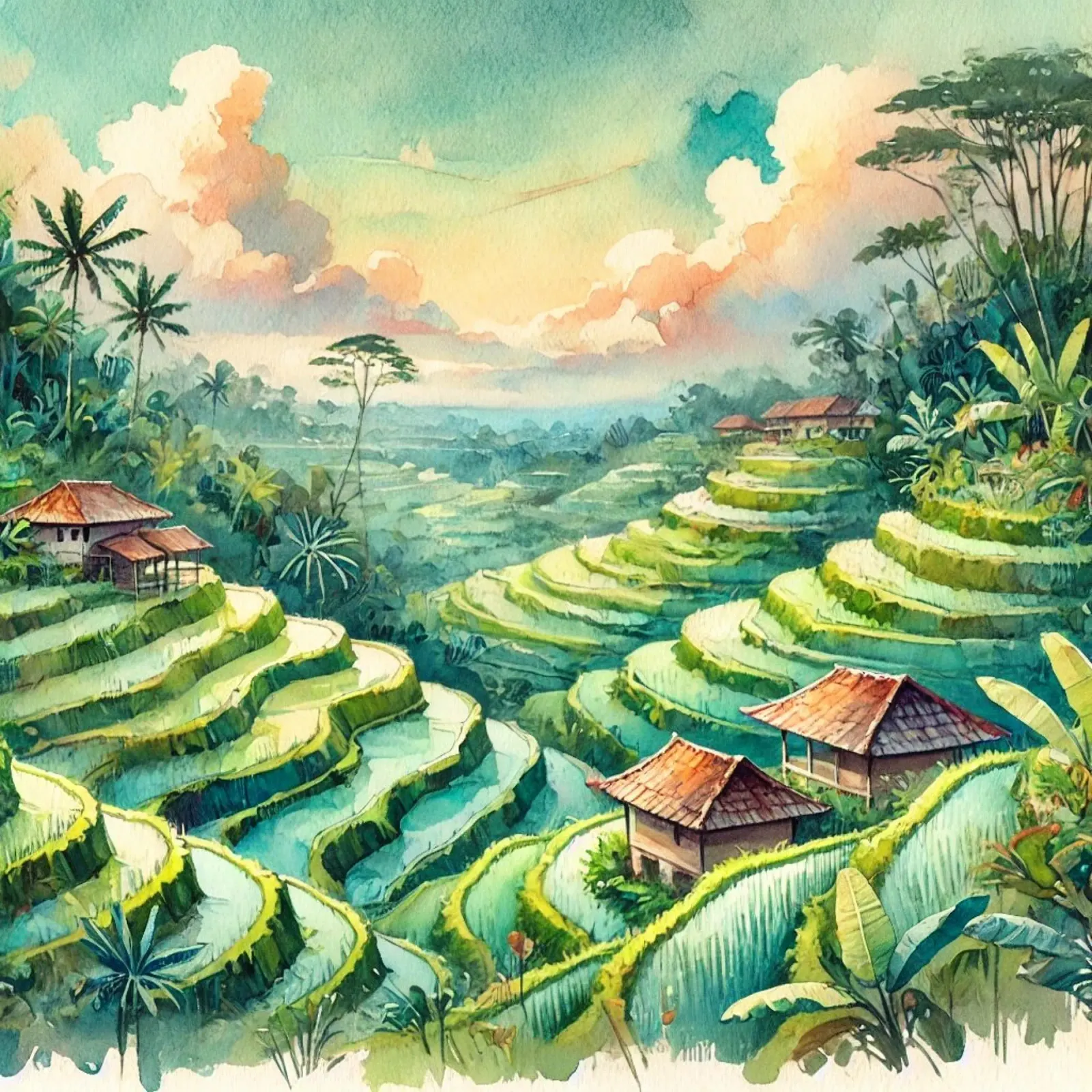 Bali’s Rice Fields canvas by Travel with Chris
