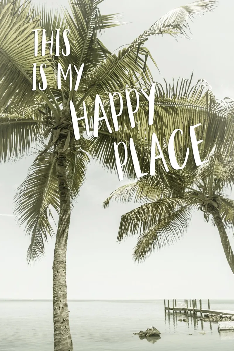 This is my happy place | Oceanview poster da Melanie Viola