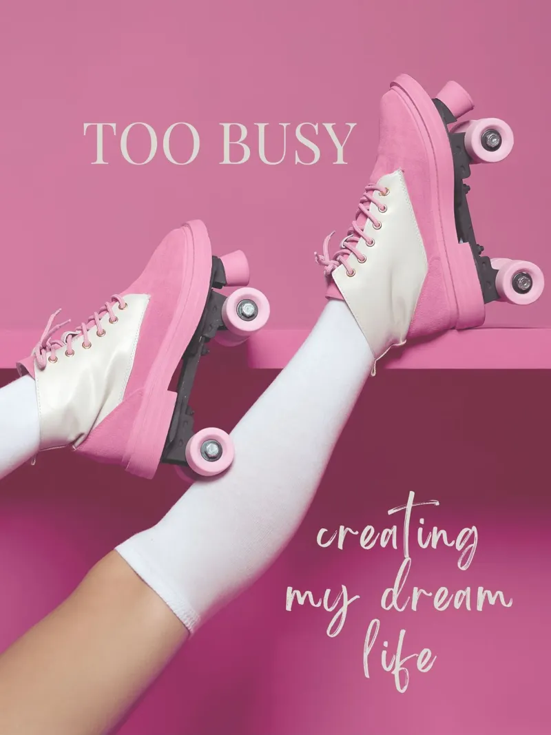 TROPPO IMPEGNATO a creare la mia vita da sogno II poster con telaio in alluminio da ArtDesign by KBK