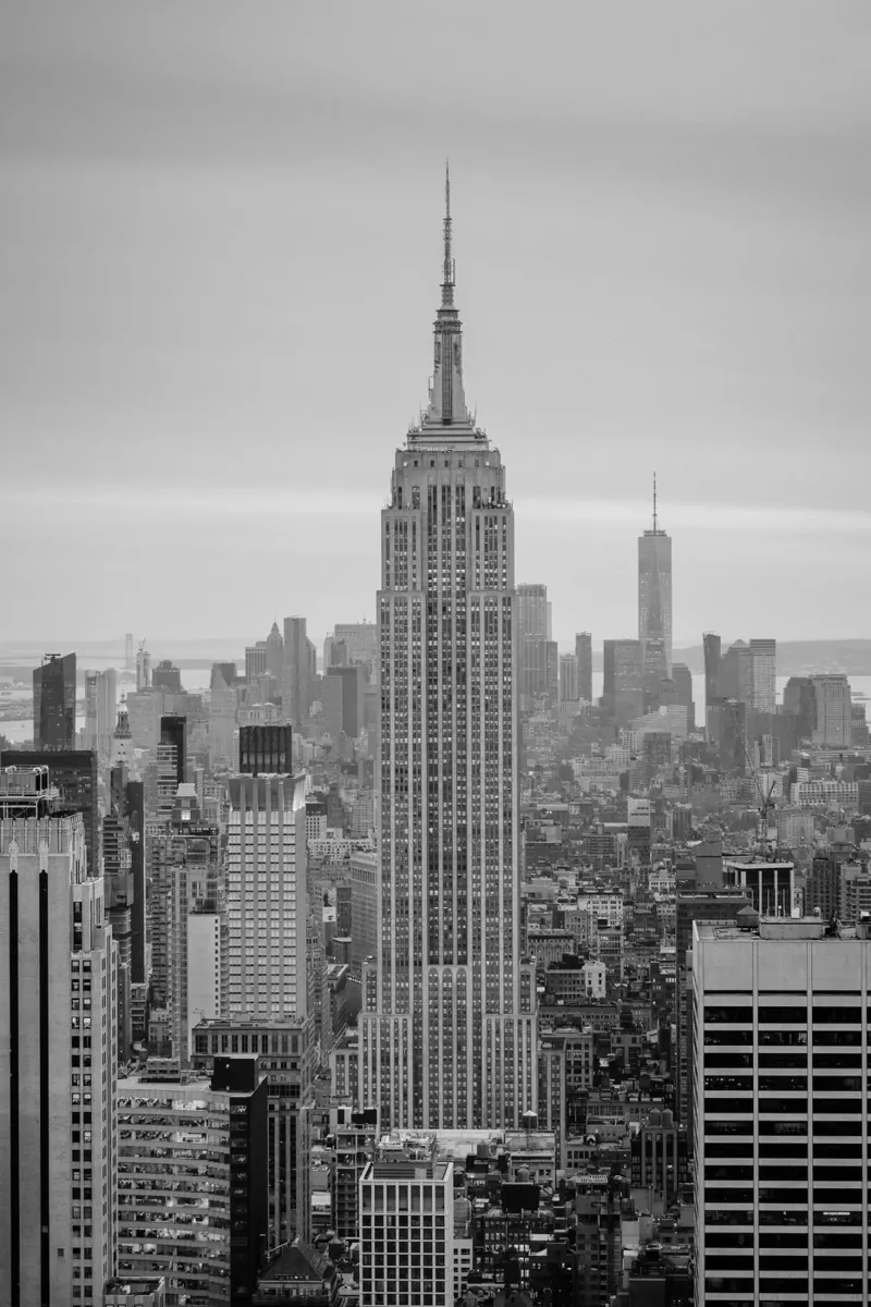 Skyline di New York - Empire State Building, Manhattan pellicola backlit da Bold and Retro