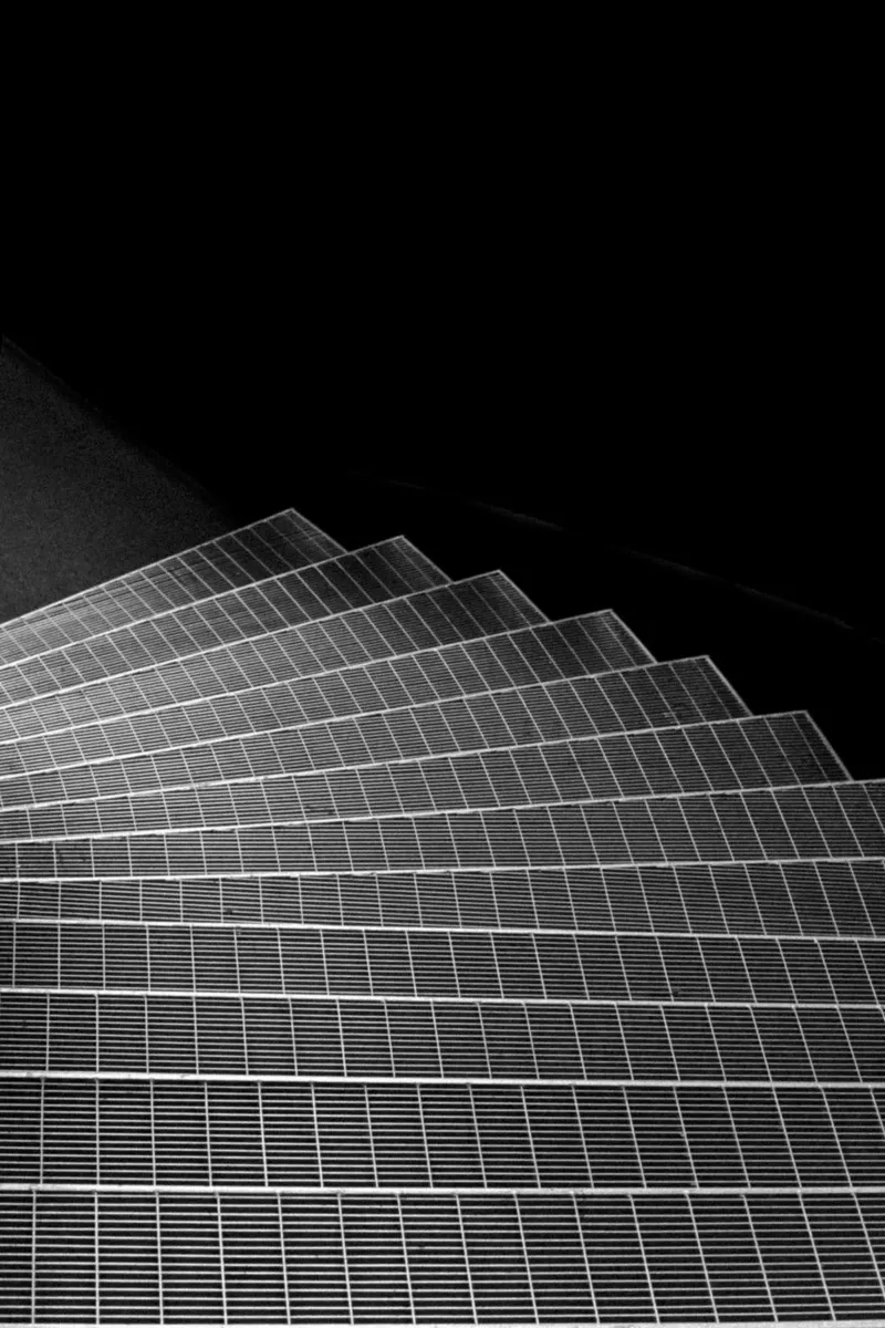 Scala astratta Fotografia in bianco e nero tela da Lisa Jureczko Arts Illustration