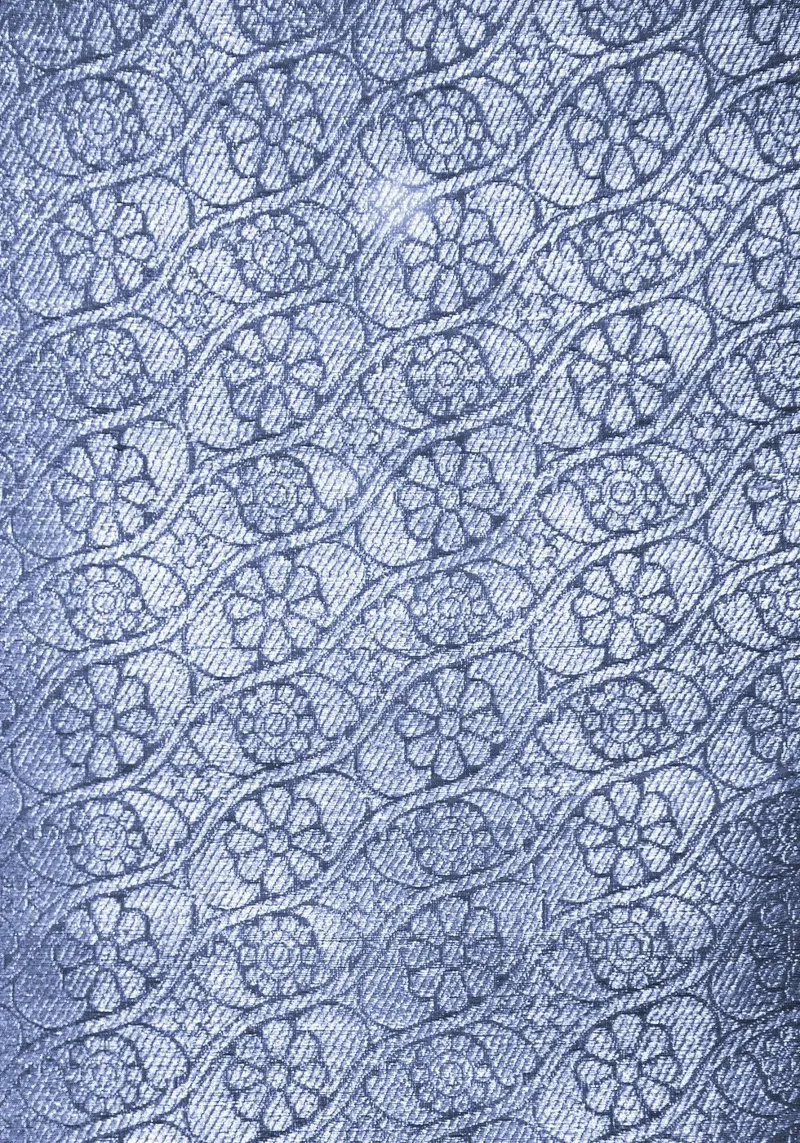 Tissu antique bleu à fleurs panneau forex de Lisa Jureczko Arts Illustration
