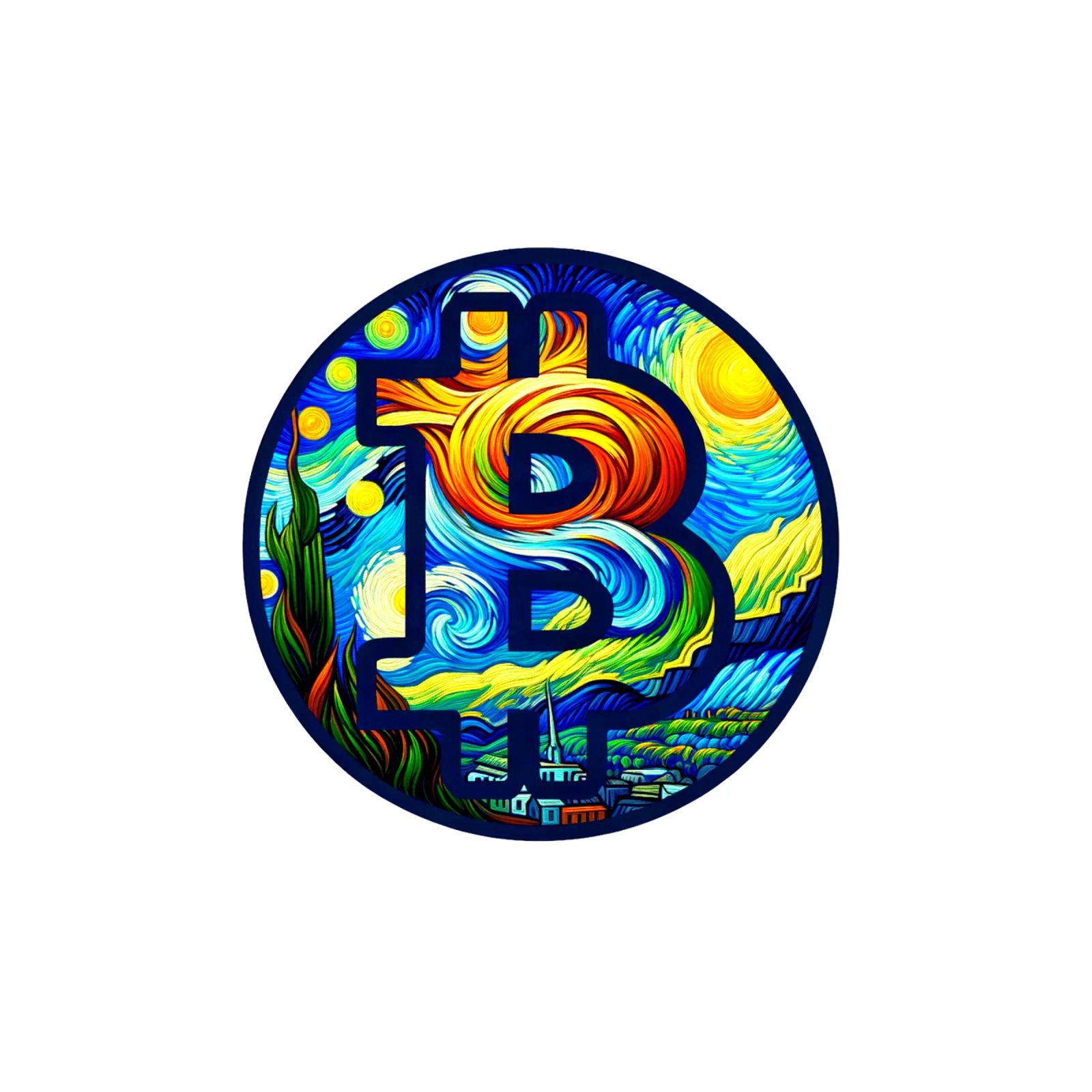 BTC... viewed via the V.Gogh-node poster da Crypto_Jungle